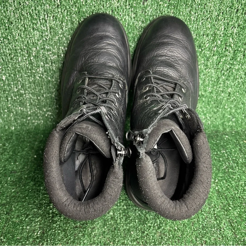 UGG Mens‎ Biltmore Mid Plain Toe Boots Black Leather Size 12 M
